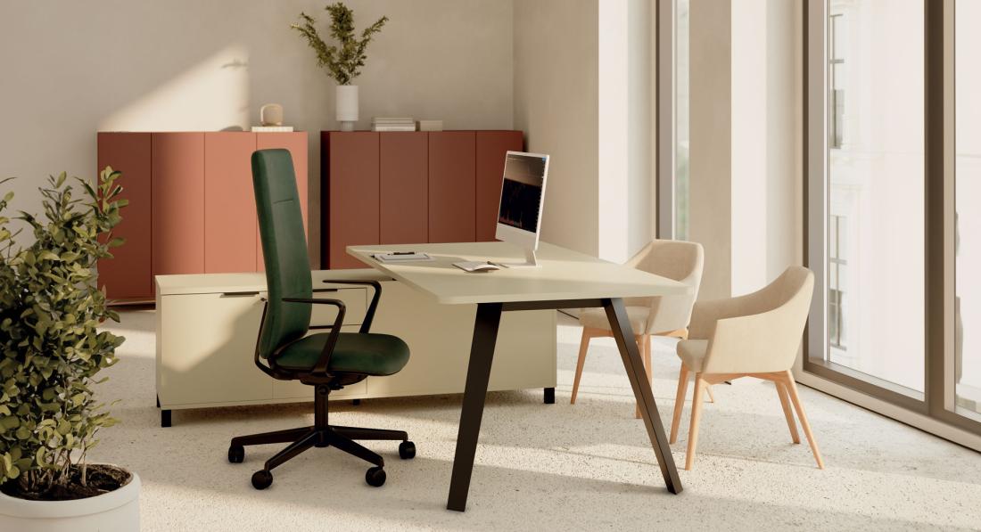 Armoire Mi-Hateur Linéa Pêche