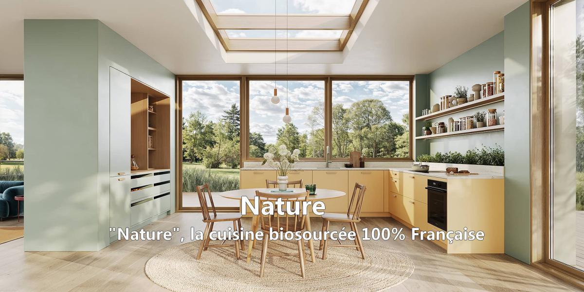Cuisine biosourcée Nature, fabrication française Sagne Cuisines – cuisiniste Aix-les-Bains, Savoie – Art Intérieur Agencement