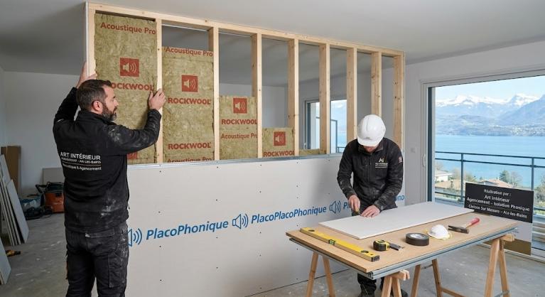 Isolation phonique cloison sur mesure – Art Intérieur Agencement Aix-les-Bains